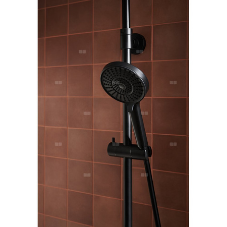 OTAVA DESZCZOWNIA Z BATERIĄ NATRYSKOWĄ, CZARNA