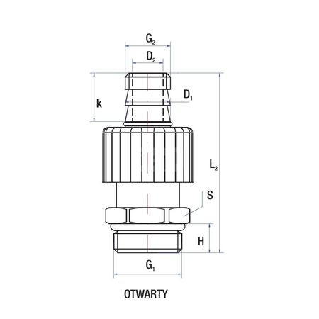Zawór spustowy RUMET Mosiądz 1/2''