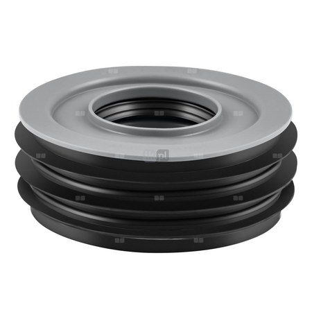 Złącze wewnętrzne na bosy koniec rury MAGNAPLAST HT PLUS HTR redukcja, PP (szary), DN 110 x DN 75 (ww x wz), do kanalizacji