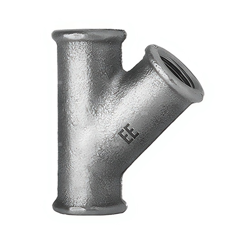 Trójnik ODLEWNIA ZAWIERCIE 30/165 45' żeliwo (ocynk) 1/2'' (GW gazowy walcowy x GW gazowy walcowy x GW gazowy walcowy)