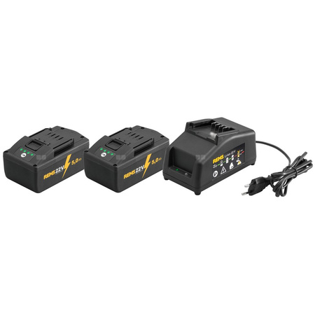 REMS Power-Pack 22 V 5,0 Ah + 5,0 Ah + 90 W