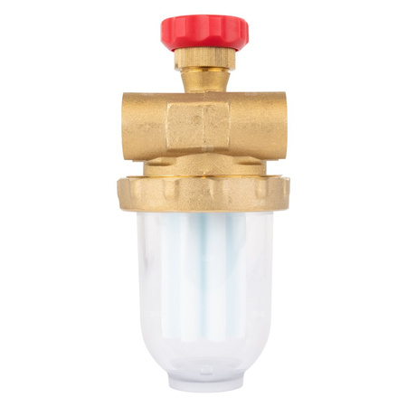 Filtr olejowy AFRISO Z 1/2 - 500 Si dwururowy fi 1/2'' x 1/2'' GW x GW, z wkładem plastikowym, maks. przepływ 310 l/h