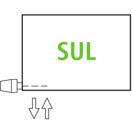 Grzejnik płytowy typ 11 KERMI V-HHV QN1547(R), bez osłony wym. 630 x 1400 mm, kolor biały, moc 1547 W
