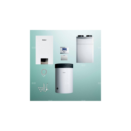 Pakiet - Kocioł gazowy jednofunkcyjny VAILLANT ecoTEC exclusive VC 25CS/1-7 kondensacyjny wiszący 2.8 - 26.4 kW + RegulatorsensoCOMFORT 720 + RekuperatorrecoVAIR 360/4E + Zasobnik c.w.uVIH R 120/6 M