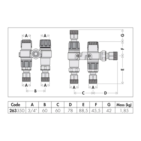 SOLARINCAL-T PLUS - Zestaw połączeniowy zasobnika z kotłem, z połączeniem termalnym 3/4"