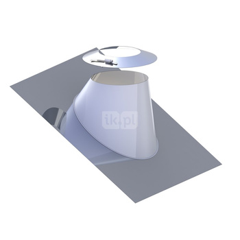 Przejście dachowe 26-35 st. aluminiowe z kołnierzem fi80mm