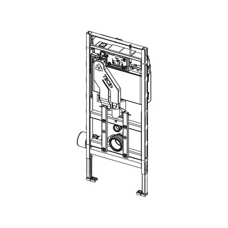 Stelaż podtynkowy do WC TECE lux, 1120 x 500 x 180 mm, regulowana wysokość, ze spłuczką