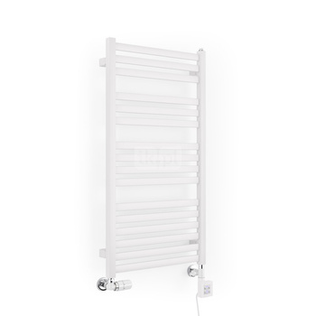 Grzejnik drabinkowy Concept By TERMA MALTA, podłączenie SX, wym. 710 x 600 mm, kolor biały drogowy RAL9016, moc 386W