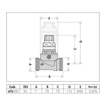 Dwudrożny zawór strefowy dla wysokich przepływów 1"