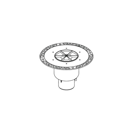 TECEdrainpoint S - odplyw pionowy z kolnierzem uniwersal