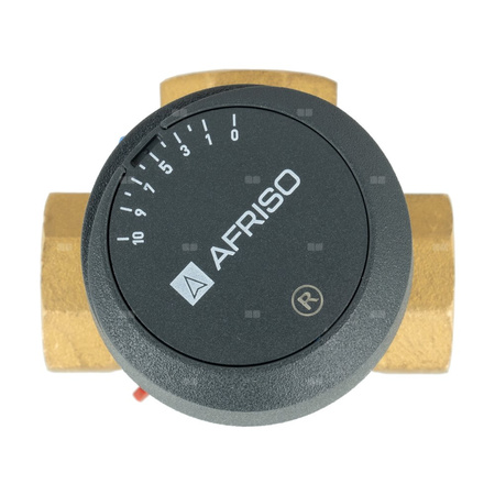Zawór obrotowy trójdrogowy AFRISO ARV 382 Vario ProClick, mieszający, Siłownik elektryczny ARM 343, DN 20