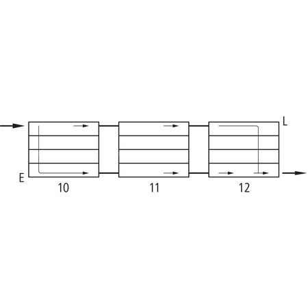 Konwektor Kermi V-Konvektor Typ54 BH140x255x2000mm QN2972, weiß, 6 bar, o. Abd., Vent. re