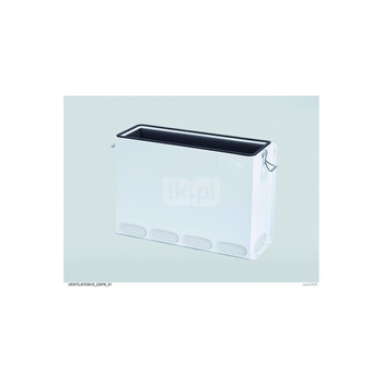 Rozdzielacz/kolektor zbiorczy powietrza do rury płaskiej, 18 przyłączy do łącznika przejściowego, szer. x wys. x gł.: 603 x 420