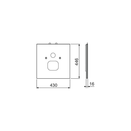 TECElux - dolna obudowa szklana do toalety myjącej TECEone, szkło białe