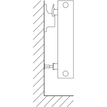 Ściana grzewcza Kermi Heizwand HHN Typ20 BH350x72x700mm QN452, weiß, 6bar, m. Abd, AB 12