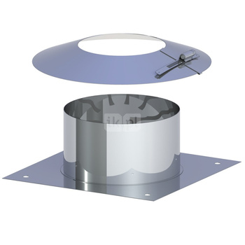 Przykrycie wylotu komina (stal nierdzewna) fi60/100mm
