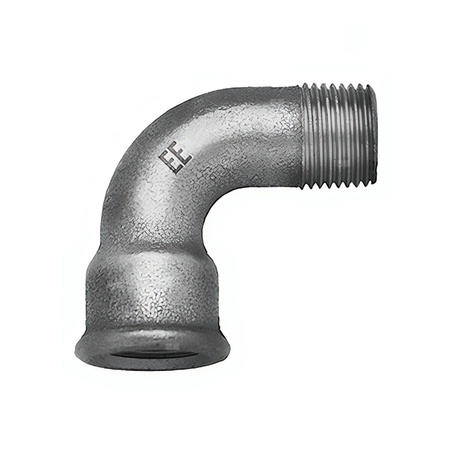 Łuk długi 90' ODLEWNIA ZAWIERCIE G4/13/1 żeliwo (ocynk) 1 1/2'' (GW x GZ)