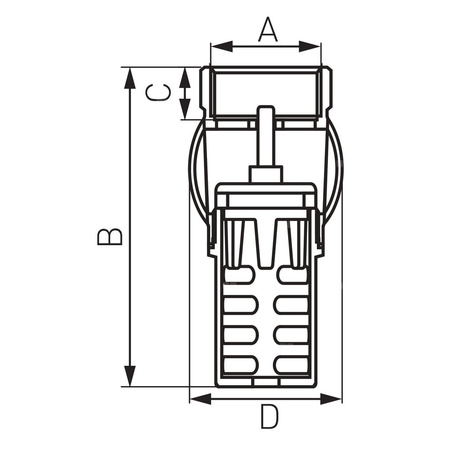 Zawór zwrotny FERRO z mosiężnym koszem ssącym 1'' GW PN 10 max. 100'C