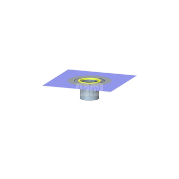 Łącznik z kołnierzem do uszczelnień klejonych, system 125