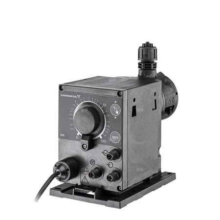 Pompa dozująca GRUNDFOS DDE 6-10 B-PP/V/C-X-31U2U2FG tworzywo sztuczne wzmocnione włóknem, maksymalna wydajność 6 l/h, pobór mocy silnika 19 W