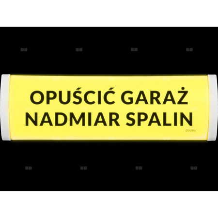 Tabl. ostrzeg.dwust TP-4.dAs/H5, "UWAGA! NADMIAR SPALIN", wbud cicha syren zasil 12V