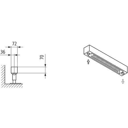 Konwektor Kermi Konvektor Typ21 BH280x72x1700mm QN1375,weiß,6bar, m. Abd., AB Uni.