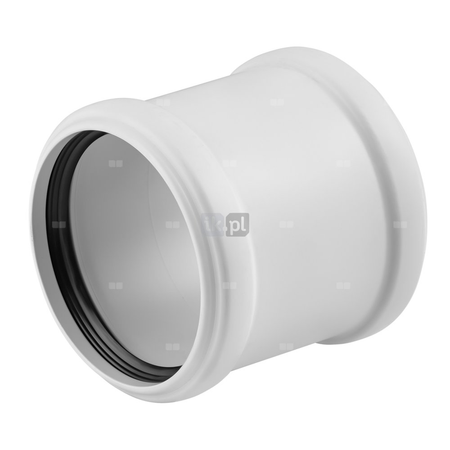 Mufa MAGNAPLAST SKOLAN safe dBU, PP (biały), DN 125 (ww x ww), do kanalizacji