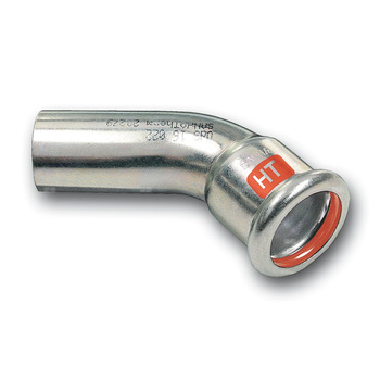 Łuk 45' Concept By SANHA Therm Industry, stal (cynk/nikiel), 76,1 mm (zw x zz)