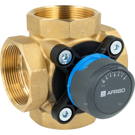 Zestaw regulacyjny ProClick: 4-drogowy obrotowy zawór mieszający ARV 487 ProClick, DN50, Rp2'', Kvs 36 m3/h + siłownik elektryczny ARM 343 ProClick