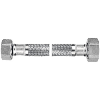 Wąż przyłączeniowy elastyczny FERRO z oplotem (stal), GW x GW, 3/4'' x 3/4'', długość 40 mm