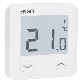 Termostat internetowy ENGO CONTROLS E10-W dwużyłowe 230 v biały z wyświetlaczem