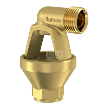 Lejek owalny do syfonu FLAMCO MEIBES mosiądz 1/2'' fi 21.3 mm wys. 80 mm