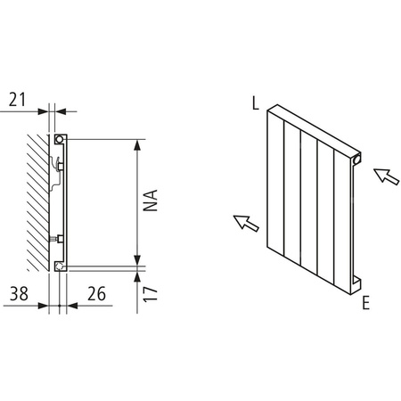 Grzejnik płytowy typ 10 KERMI HVN wym. 3600 x 1540 mm, kolor biały, moc 5285 W