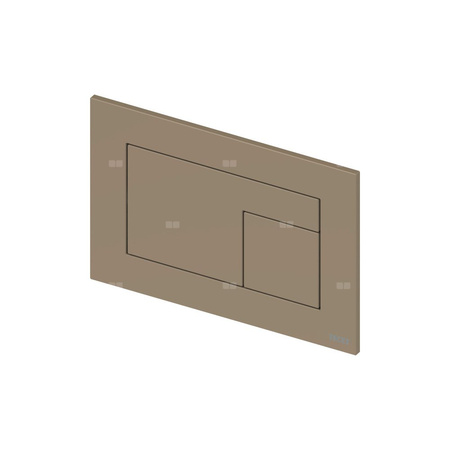 Przycisk spłukujący do stelaża (Mechaniczny) TECE velvet tworzywo, kolor beżowo - brązowy (castoro ottawa)