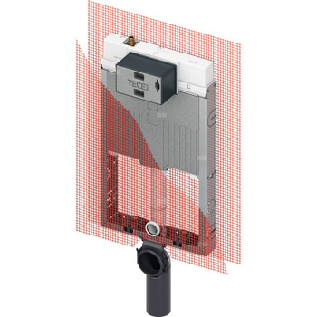 TECEbox - spłuczka podtynkowa Octa II, 8 cm do montażu toalet wiszących