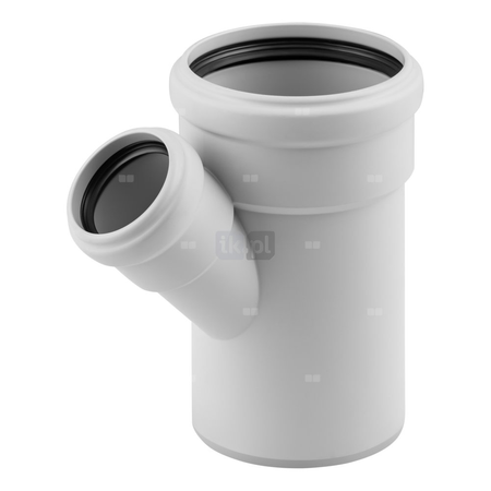 Trójnik MAGNAPLAST SKOLAN safe dBEA 45' PP DN 125 x DN 110 x DN 125 (ww x ww x wz), kolor biały