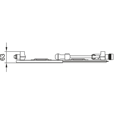Grzejnik płytowy typ 10 KERMI Plan-Vplus, prawy wym. 405 x 605 mm, kolor biały, moc 223 W