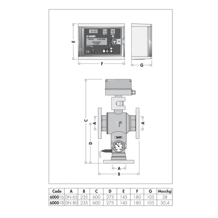 LEGIOMIX Elektroniczny zawór mieszający z programowalną dezynfekcją termiczną i dezynfekcją kontrolną. Przyłącza kołnierzowe - 2