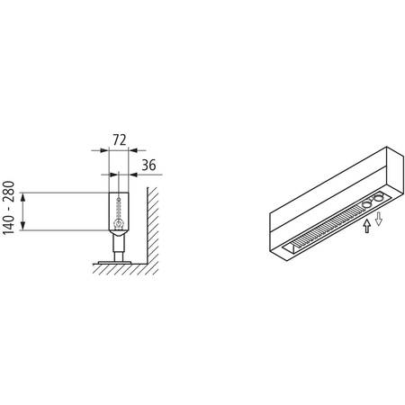 Konwektor Kermi Konvektor Typ21 BH70x72x4400mm QN1536, weiß, 6bar, m. Abd, AB 14