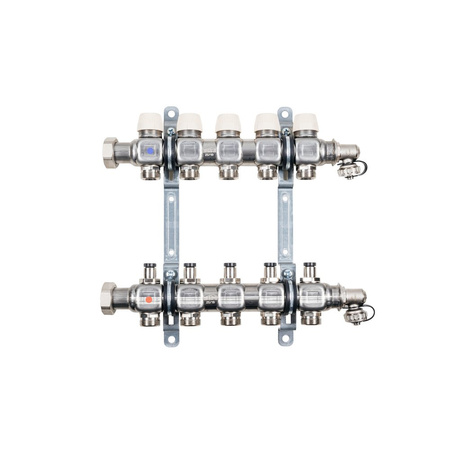 Kermi x-net rozdzielacz 1' standard-5 do 5 obwodów, długość 320 mm