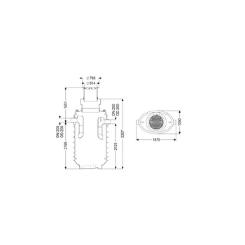Separator tłuszczu EasyClean ground GW Standard NS12,5 170B