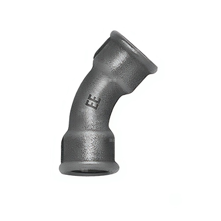 Łuk długi 45' ODLEWNIA ZAWIERCIE G1/20/41 żeliwo (ocynk) 1/2'' (GW)