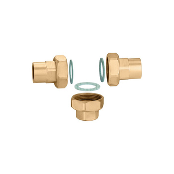 Złączki do zaworów mieszających 1 1/2” GW.  Dla kodu 524800.