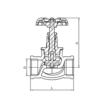 Zawór wodny KFA Armatura, żeliwo GW 3/4'' x GW 3/4