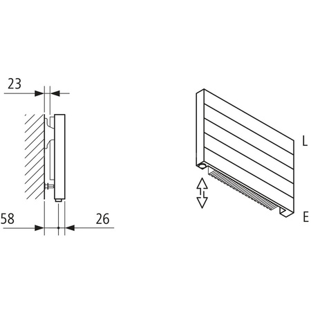 Grzejnik płytowy typ 11 KERMI HHN wym. 700 x 1600 mm, kolor biały, moc 1410 W