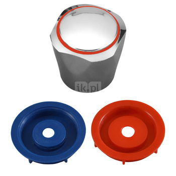 Pokrętło do baterii dwuuchwytowych - typ F, chrom