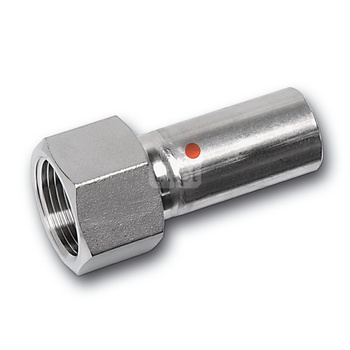 Przejściówka SANHA NiroTherm Press, stal nierdzewna, 15 mm x 1/2'' (zz x GW)