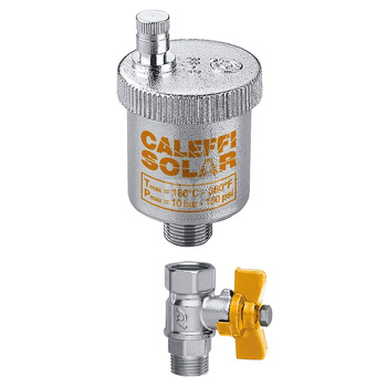 Odpowietrznik automatyczny CALEFFI do instalacji solarnych GZ mosiądz chromowany fi 3/8''