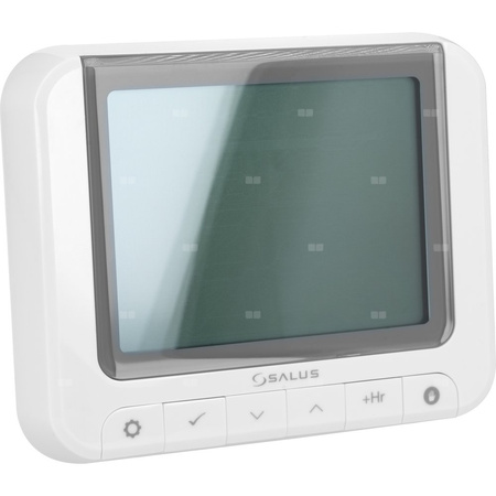 Temostat pokojowy bezprzewodowy SALUS RT520RF, kolor beżowy 230 V z wyświetlaczem