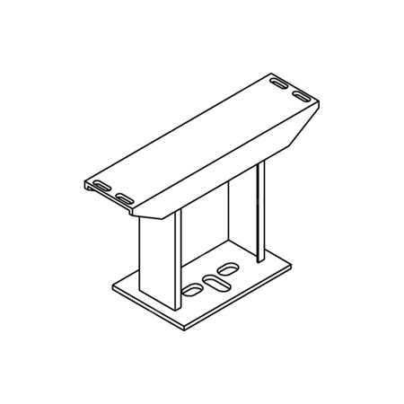 Kermi Fixkonsole f. Bodenmont. Typ13, weiß